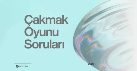 Çakmak oyunu soruları