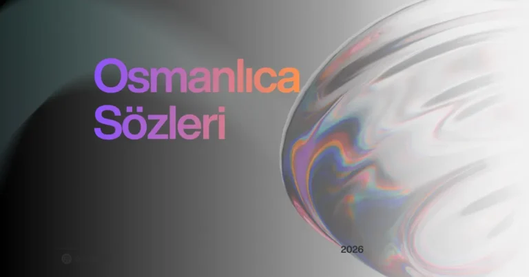 Osmanlıca sözleri