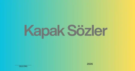 Kapak sözler